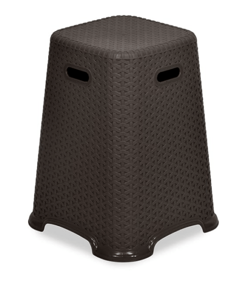 Nilkamal STL29 Strong and Durable Plastic Seating Stool for Home | Bedroom | Bathroom | Kitchen | Living Room | Office | Adult Stool with high Load Capacity (Season Rust Brown) - Image 2